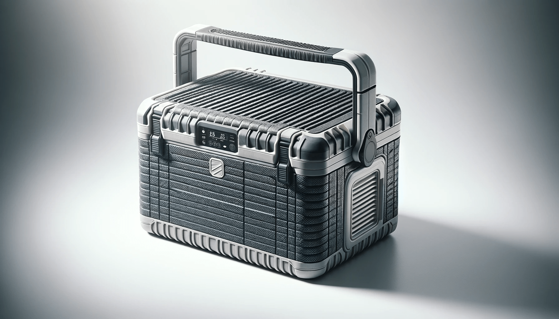 dall%c2%b7e-2024-01-18-12-45-46-a-modern-portable-cooler-box-with-a-textured-dark-grey-exterior-resembling-a-woven-pattern-the-cooler-has-a-curved-lid-with-integrated-grooves-servin-5574349