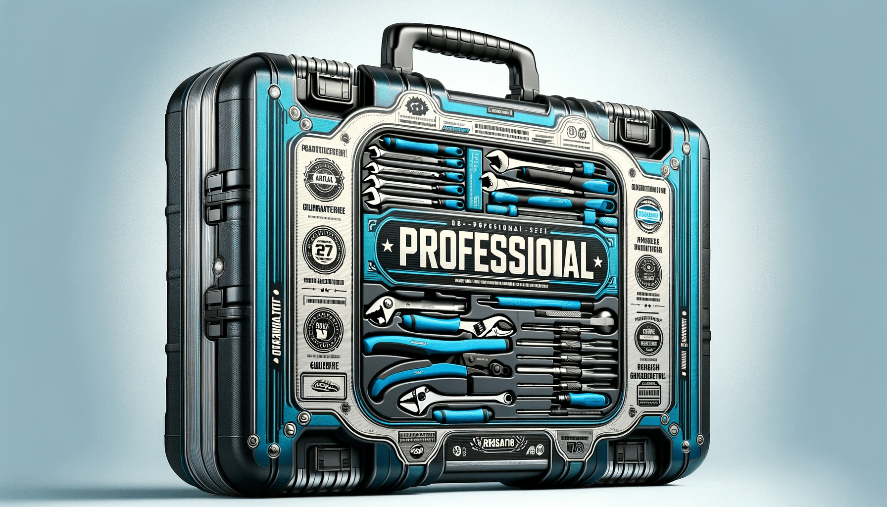 dall%c2%b7e-2024-01-18-20-45-12-a-closed-professional-tool-case-with-marketing-motifs-and-text-the-design-features-a-vibrant-blue-background-with-images-of-silver-tools-and-black-de-6193342