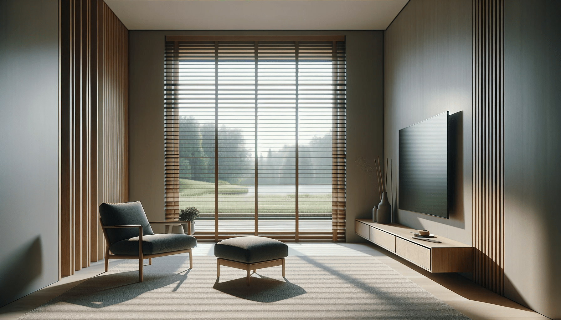 dall%c2%b7e-2024-01-19-11-37-08-a-modern-minimalist-living-room-in-natural-light-with-a-focal-point-on-a-large-window-with-wooden-blinds-partially-open-allowing-a-peek-of-a-green-la-8597749