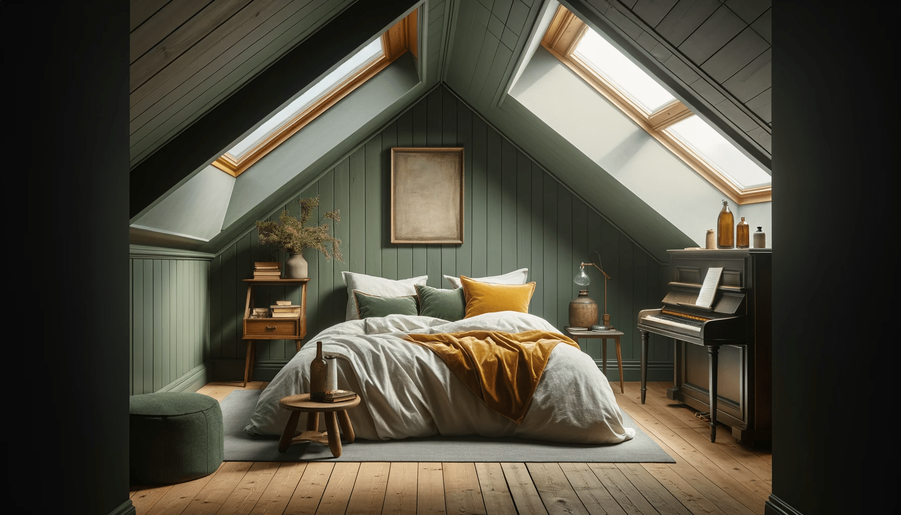 dall%c2%b7e-2024-01-19-11-58-55-an-attic-bedroom-with-a-sloped-ceiling-painted-in-a-muted-green-featuring-a-skylight-window-allowing-soft-natural-light-to-illuminate-the-space-the-5613927