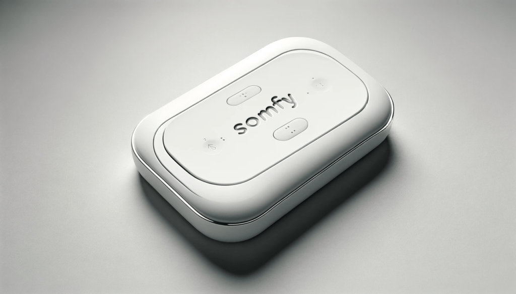 dall%c2%b7e-2024-01-20-19-17-38-a-wide-horizontal-image-of-a-sleek-modern-white-remote-control-unit-for-home-automation-systems-the-unit-has-the-word-somfy-embossed-in-a-clean-s-4437553