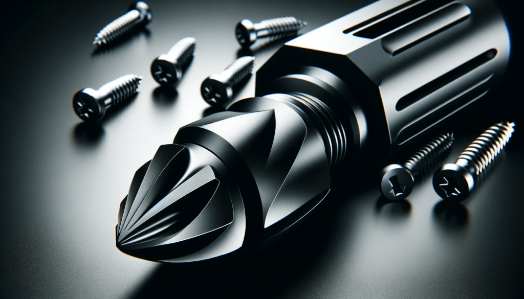 dall%c2%b7e-2024-01-22-12-25-18-a-wide-horizontal-image-of-a-modern-high-precision-black-drill-bit-attached-to-a-silver-screw-the-drill-bit-has-a-sleek-design-with-aerodynamic-groo-1486354