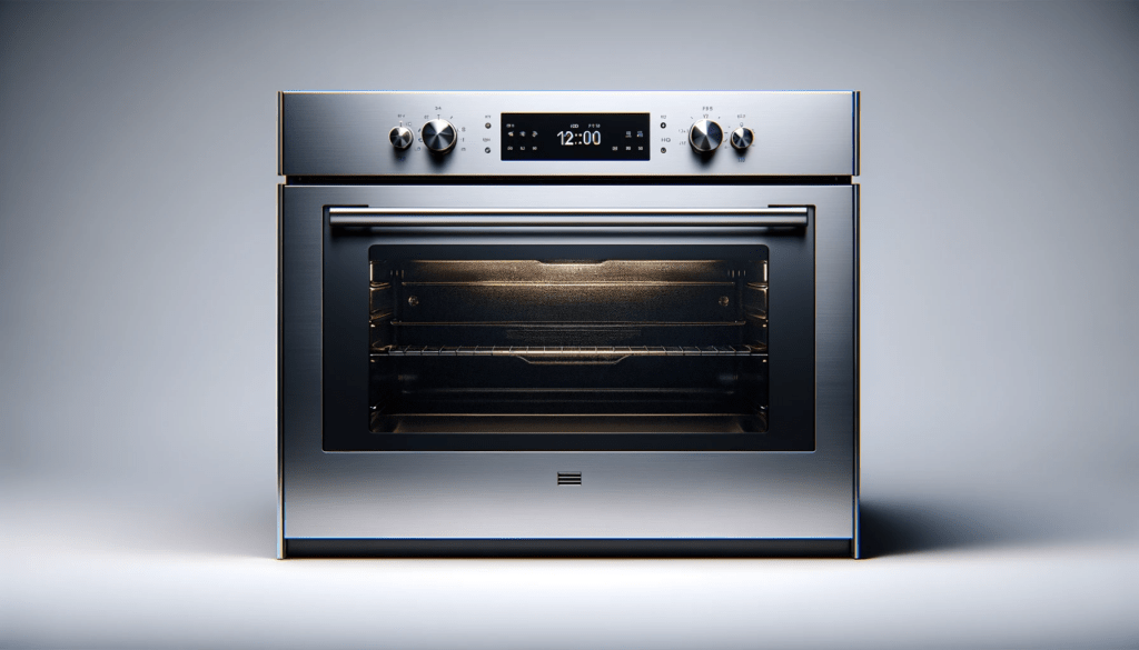 dall%c2%b7e-2024-01-22-16-17-36-a-realistic-image-of-a-modern-built-in-oven-the-oven-features-a-stainless-steel-finish-with-a-large-black-glass-front-and-a-handle-at-the-top-there-6314667