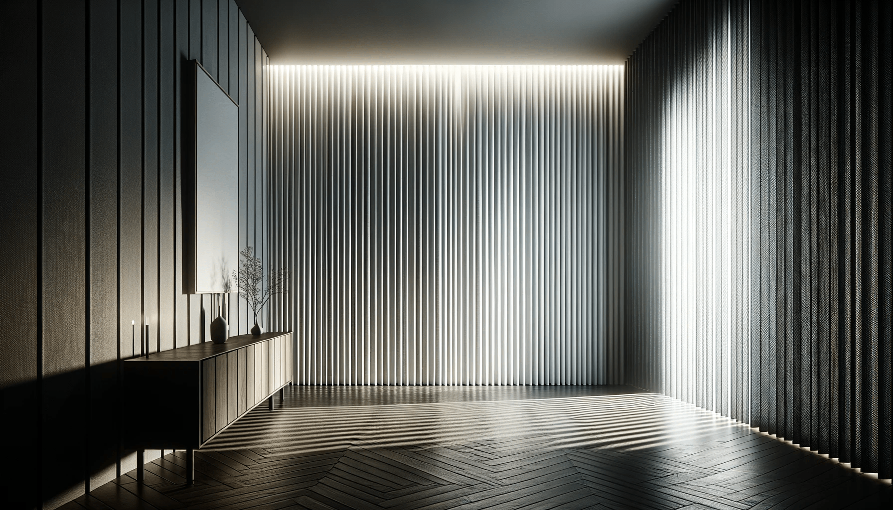 dall%c2%b7e-2024-01-23-10-10-38-a-high-definition-cinematic-image-of-a-modern-interior-featuring-a-long-wall-of-vertical-blinds-in-a-soft-white-color-with-a-sharp-linear-design-t-8294708
