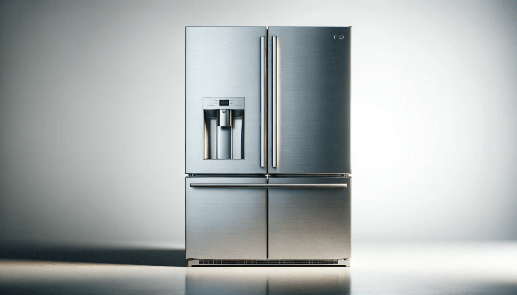dall%c2%b7e-2024-01-25-14-44-41-create-a-16_9-hd-image-of-a-modern-multi-door-refrigerator-with-a-stainless-steel-finish-the-refrigerator-has-a-sleek-minimalist-design-with-a-water-7716263