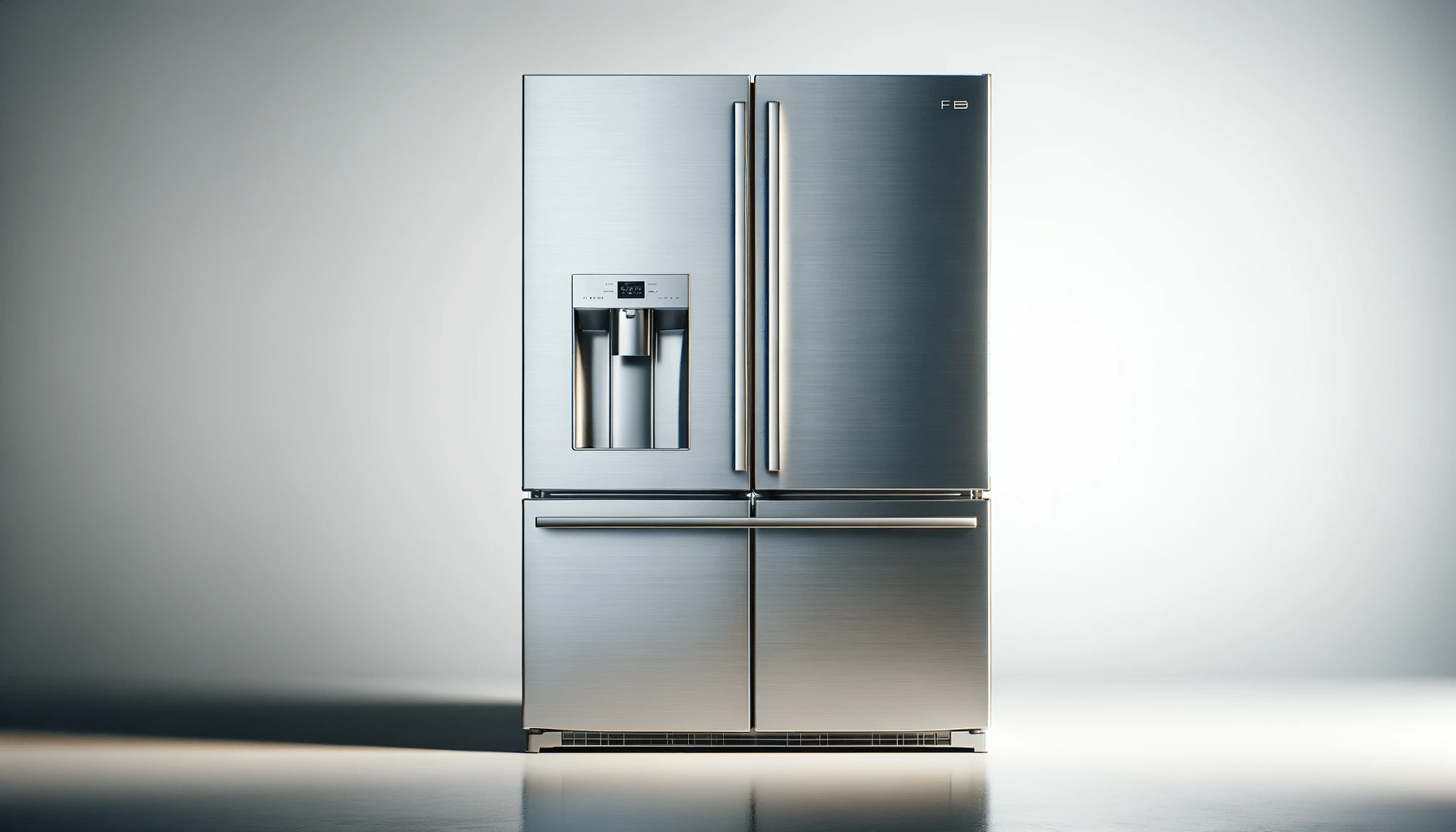 dall%c2%b7e-2024-01-25-14-44-41-create-a-16_9-hd-image-of-a-modern-multi-door-refrigerator-with-a-stainless-steel-finish-the-refrigerator-has-a-sleek-minimalist-design-with-a-water-7716263