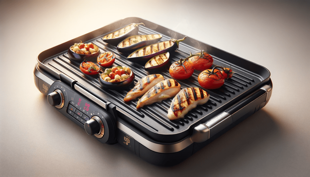 dall%c2%b7e-2024-01-25-15-46-11-create-a-16_9-hd-image-of-an-electric-griddle-cooking-food-the-griddle-is-sleek-with-a-non-stick-surface-and-is-in-use-with-various-foods-such-as-st-7142724
