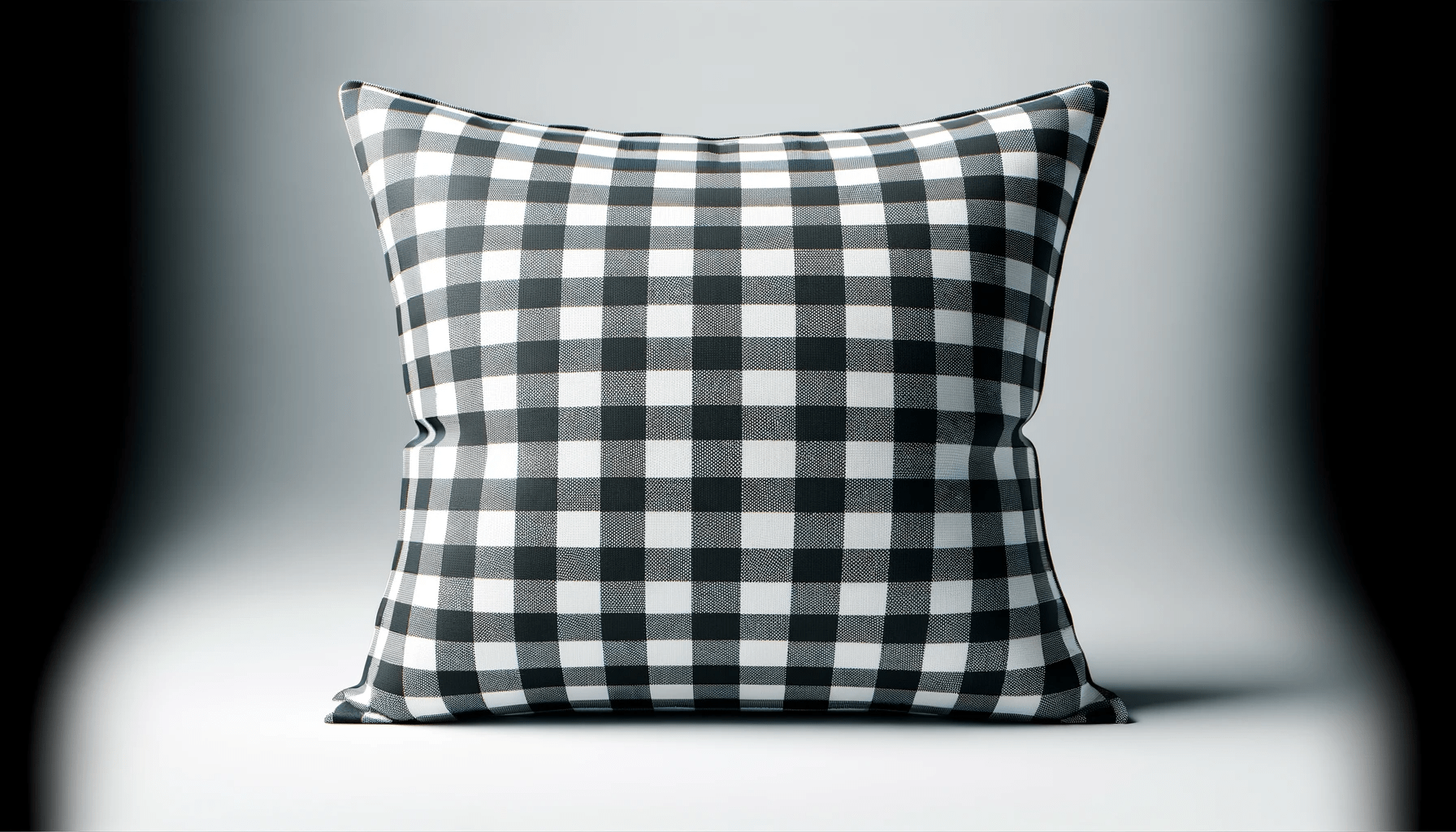 dall%c2%b7e-2024-01-25-19-21-59-a-wide-full-hd-image-of-a-cushion-with-a-classic-black-and-white-gingham-pattern-the-cushion-is-plump-and-inviting-with-the-gingham-print-perfectly-1596011
