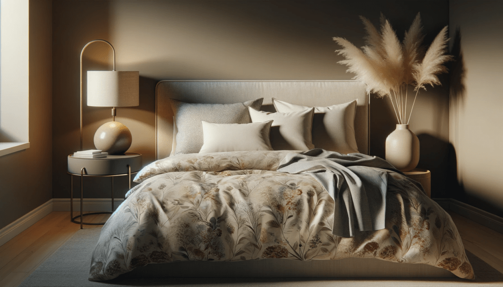dall%c2%b7e-2024-01-26-11-53-47-a-cozy-modern-bedroom-featuring-a-large-bed-with-a-cream-colored-headboard-against-a-taupe-wall-the-bed-is-adorned-with-a-floral-patterned-bedspread-1508199