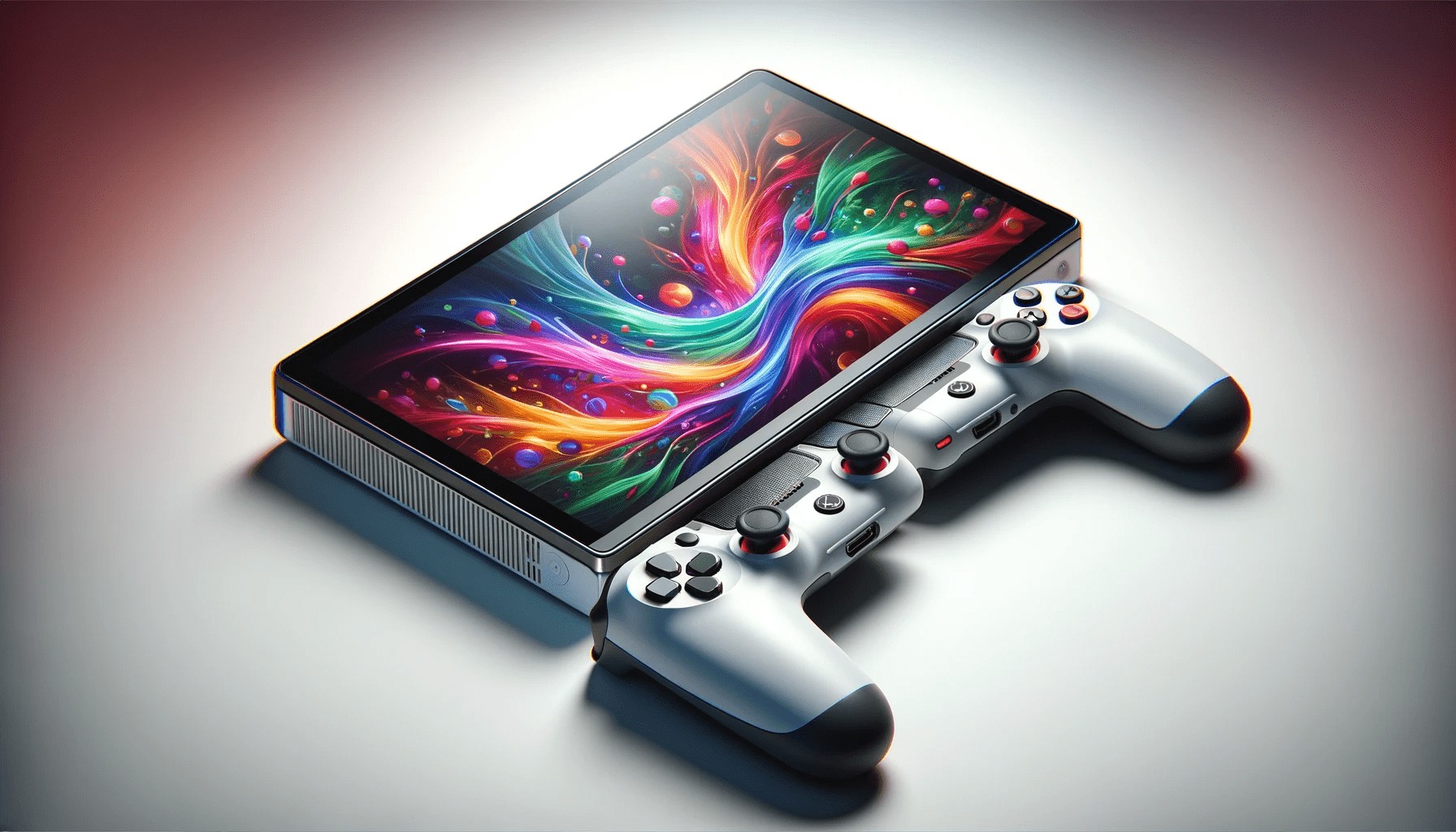 dall%c2%b7e-2024-02-01-16-22-29-create-a-wide-full-hd-image-of-a-portable-gaming-console-the-console-has-a-large-colorful-screen-in-the-center-with-a-high-resolution-displaying-vi-7722706