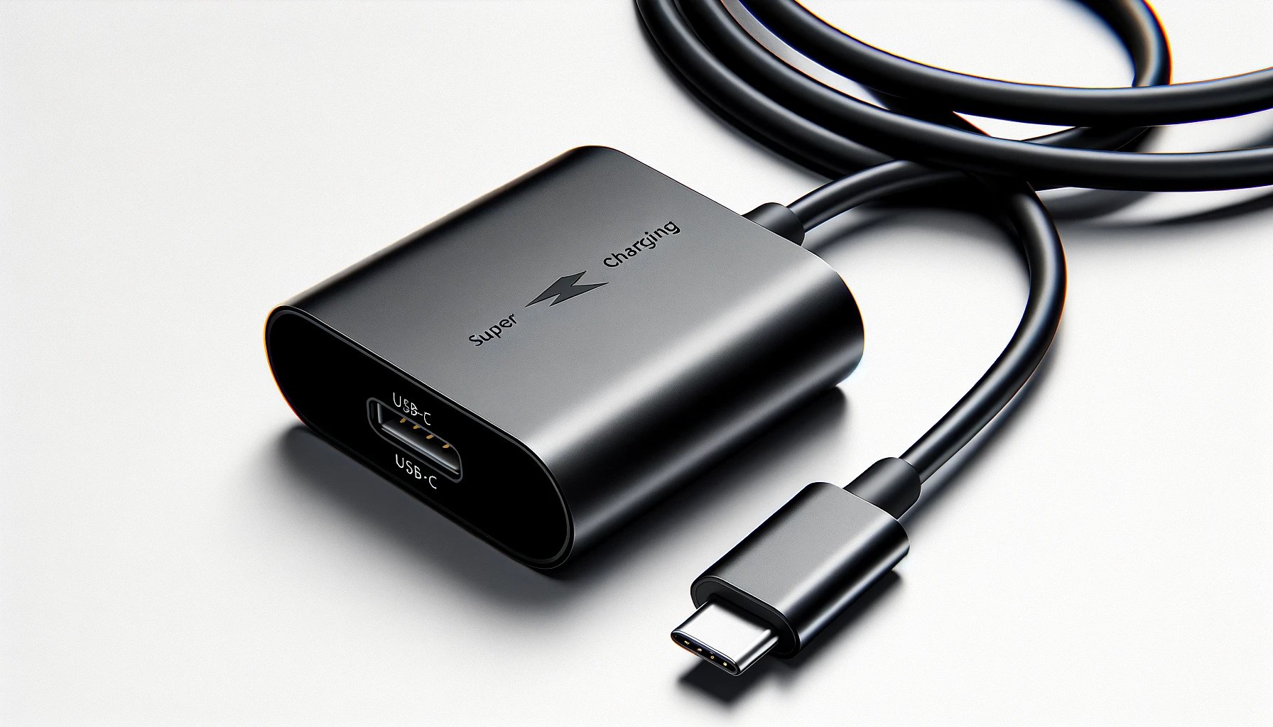 dall%c2%b7e-2024-02-02-11-33-36-an-image-of-a-sleek-matte-black-usb-c-fast-charging-adapter-with-a-matching-black-usb-c-to-usb-c-cable-the-adapter-has-a-minimalist-design-with-roun-4373637