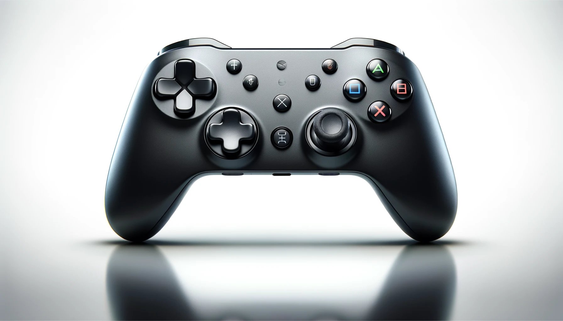 dall%c2%b7e-2024-02-03-13-21-51-create-an-image-of-a-modern-wireless-game-controller-centered-on-a-white-background-the-controller-should-be-black-with-a-matte-finish-and-feature-tw-3301179