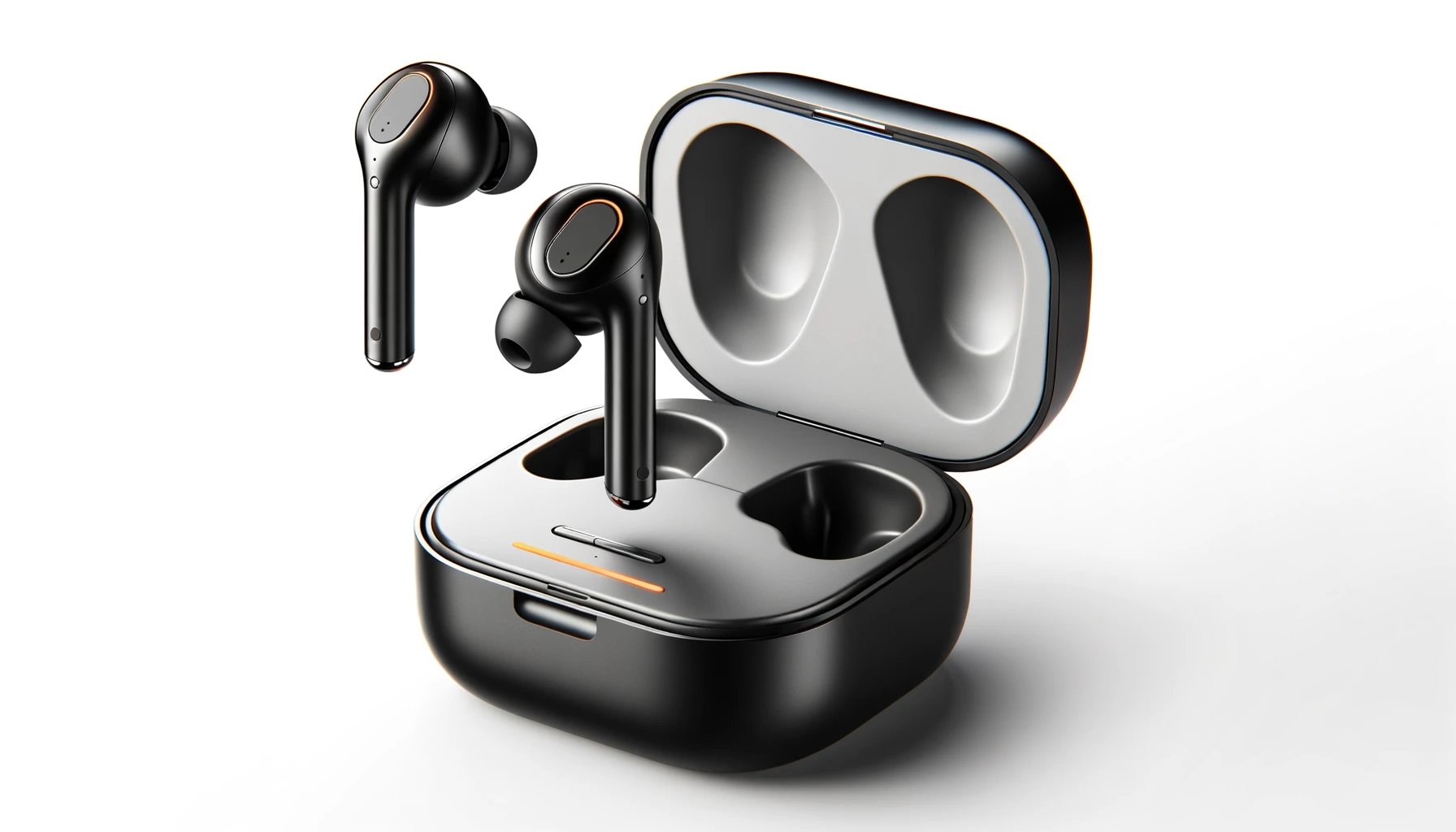 DALL·E-2024-02-05-11.19.47-A-set-of-modern-wireless-earbuds-in-black-with-one-earbud-floating-above-the-case.-The-charging-case-is-open-showing-a-compartment-for-each-earbud.--8854876 dall%c2%b7e-2024-02-05-11-19-47-a-set-of-modern-wireless-earbuds-in-black-with-one-earbud-floating-above-the-case-the-charging-case-is-open-showing-a-compartment-for-each-earbud-8854876