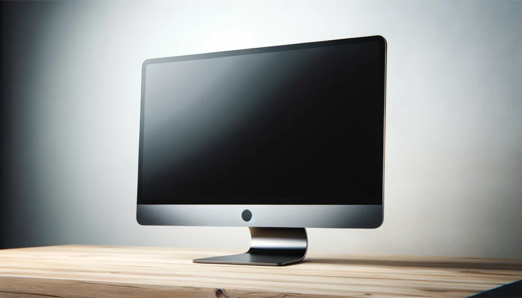 dall%c2%b7e-2024-02-05-16-18-19-a-modern-all-in-one-desktop-computer-with-a-large-black-widescreen-display-and-a-prominent-lower-silver-bezel-the-computer-has-a-slim-profile-with-6468868