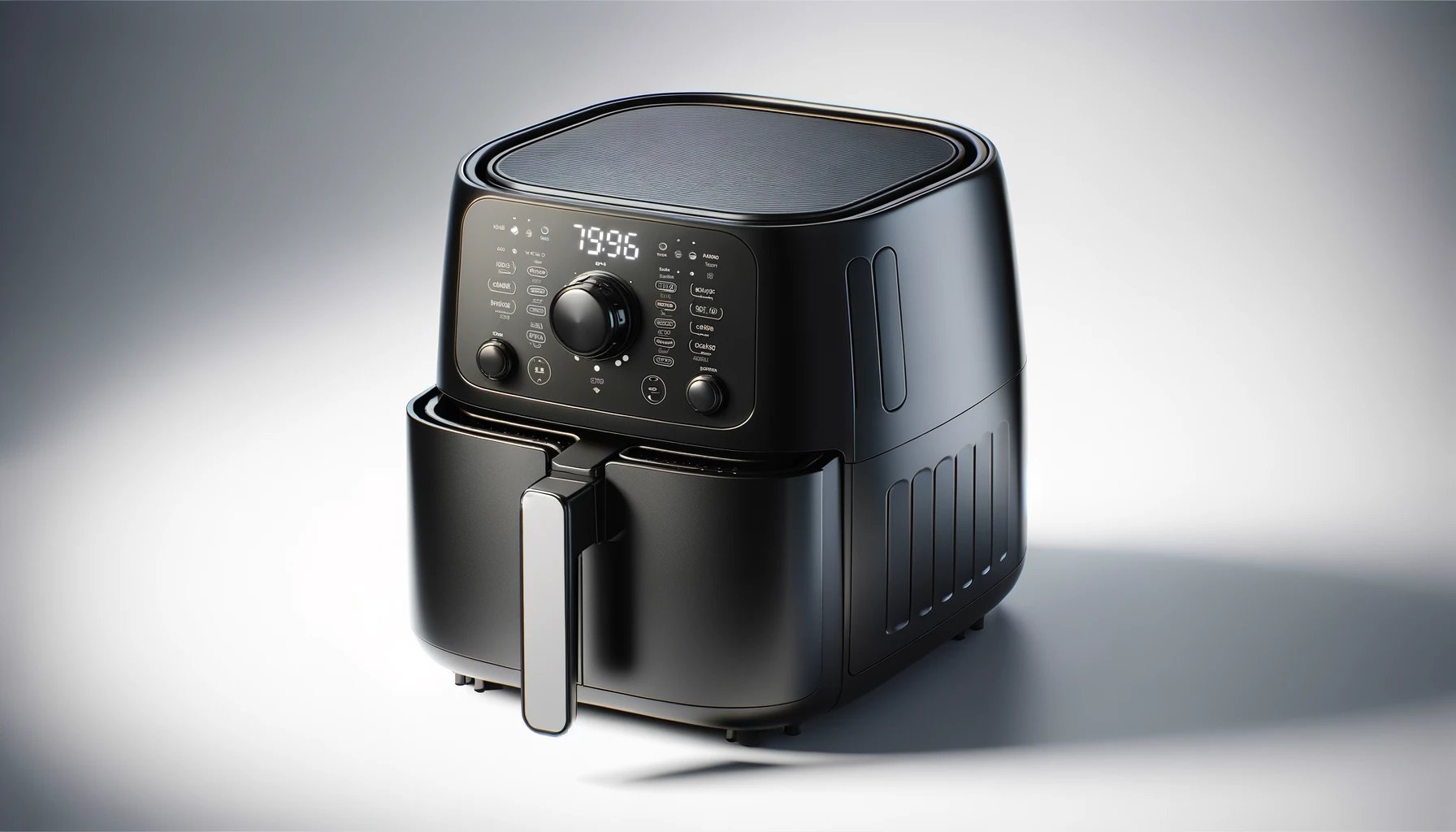 dall%c2%b7e-2024-02-05-16-54-35-a-realistic-image-of-a-modern-black-air-fryer-with-a-digital-display-panel-showing-various-cooking-options-and-time-the-air-fryer-has-two-compartment-9100087
