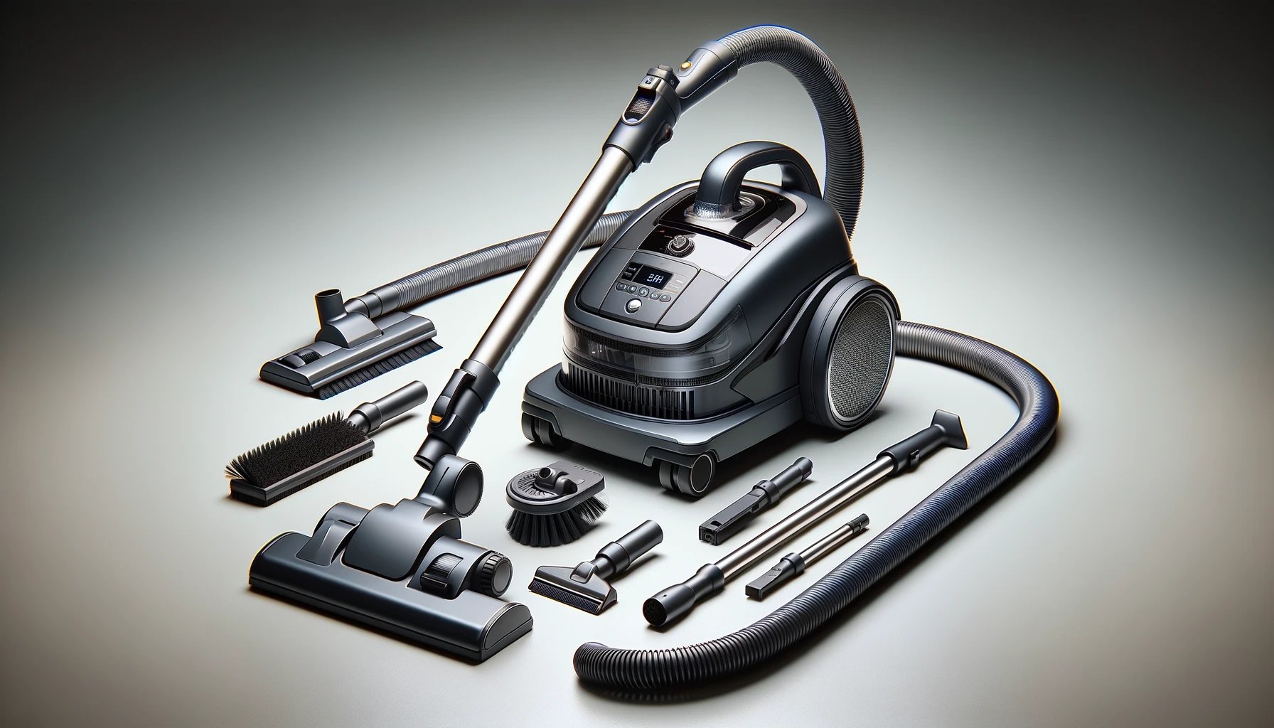 dall%c2%b7e-2024-02-06-05-18-03-a-realistic-wide-image-of-a-modern-canister-vacuum-cleaner-with-its-attachments-in-horizontal-format-the-vacuum-has-a-sophisticated-dark-grey-body-an-3278421