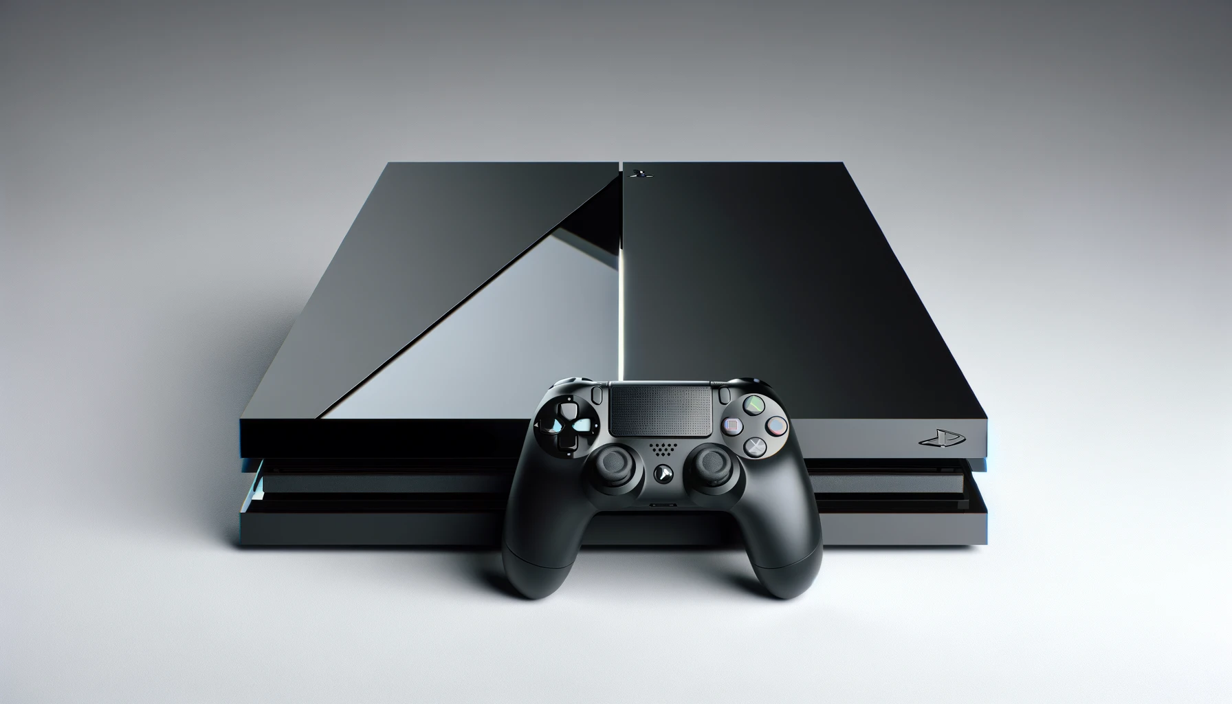 dall%c2%b7e-2024-02-06-18-58-47-a-modern-gaming-console-with-a-sleek-black-design-and-a-wireless-controller-in-front-the-console-has-a-sharp-angular-shape-with-a-matte-finish-and-6542228