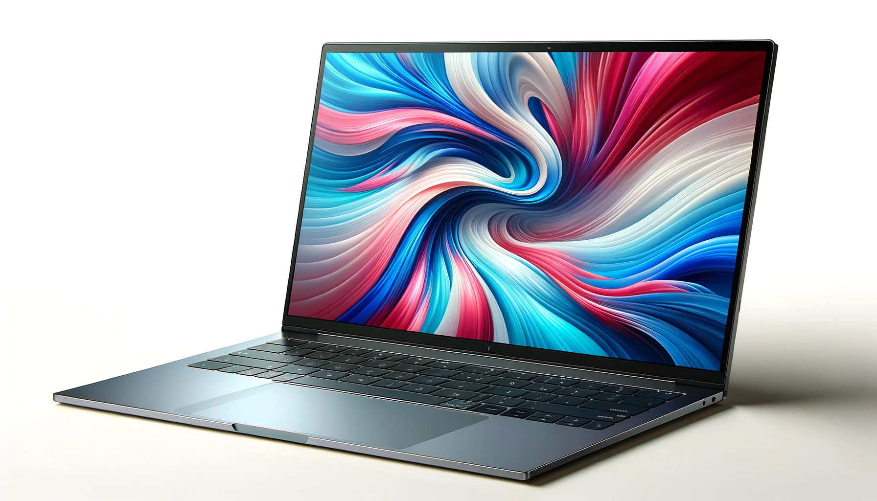 dall%c2%b7e-2024-02-08-03-05-37-a-modern-laptop-with-a-thin-design-featuring-a-large-screen-with-a-vibrant-abstract-wallpaper-with-flowing-blue-and-pink-shapes-on-a-white-background-7777565