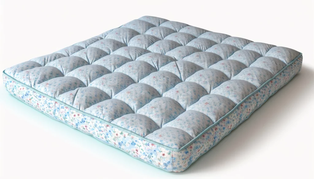 dall%c2%b7e-2024-02-09-21-05-37-a-soft-floor-mattress-made-of-light-blue-recycled-cotton-featuring-a-delicate-floral-pattern-the-mattress-is-designed-to-provide-a-comfortable-and-su-1736001