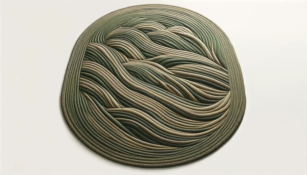 dall%c2%b7e-2024-02-09-23-38-29-create-a-16_9-image-of-an-oval-outdoor-rug-sized-160x230-cm-with-a-braided-wave-pattern-in-khaki-green-the-rug-should-showcase-a-dynamic-wave-design-5810518