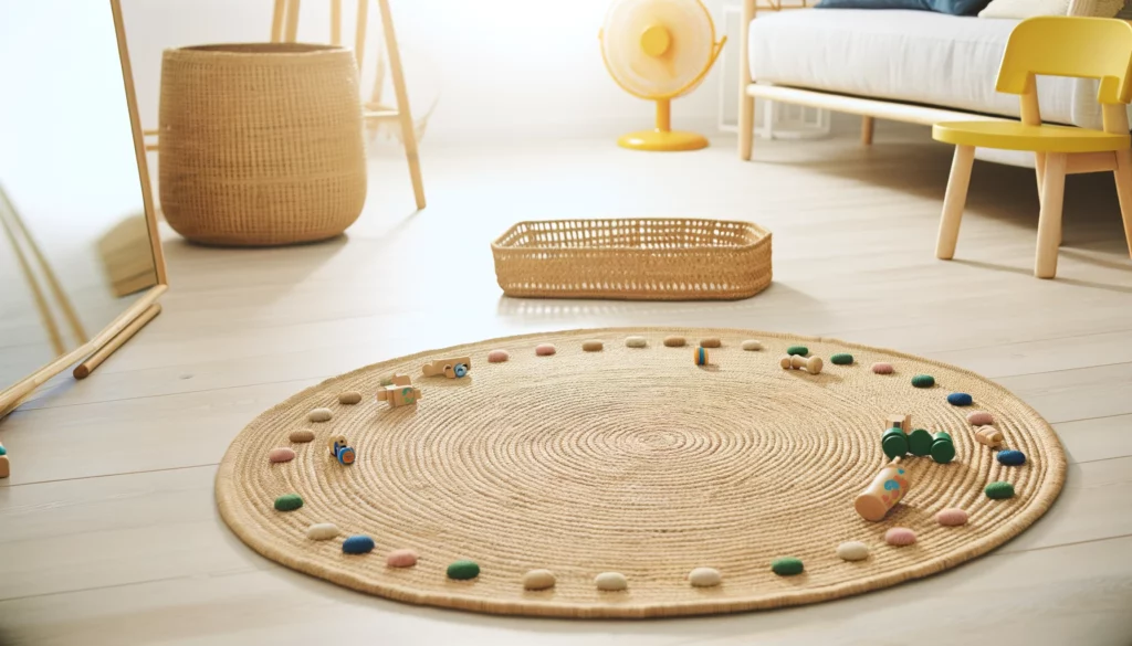 dall%c2%b7e-2024-02-09-23-48-52-create-a-16_9-image-of-a-child-friendly-interior-scene-focused-on-a-circular-natural-jute-play-mat-on-a-light-wooden-floor-the-mat-should-have-a-fun-3237337