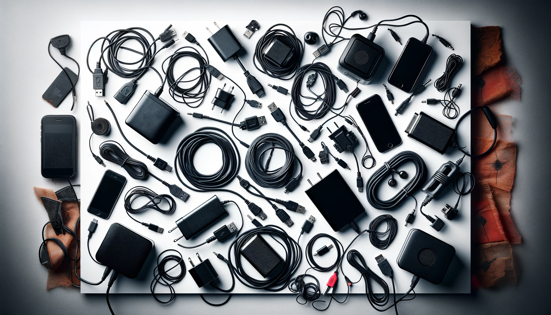 dall%c2%b7e-2024-02-11-08-00-50-an-image-showcasing-a-variety-of-tangled-electronic-gadgets-and-wires-spread-out-on-a-white-background-the-collection-includes-several-black-rectangu-9816240