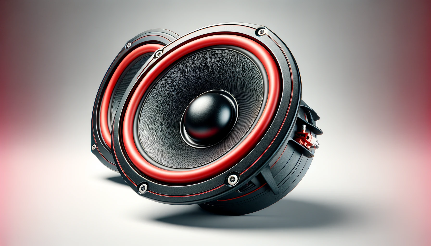 dall%c2%b7e-2024-02-11-16-53-11-a-high-quality-image-of-two-car-audio-speakers-one-speaker-has-a-vibrant-red-rim-with-the-brands-logo-in-white-and-black-colors-at-the-center-the-s-2018990