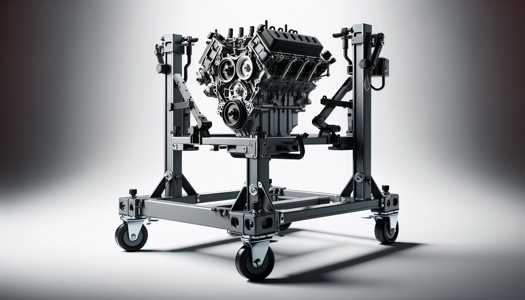 dall%c2%b7e-2024-02-11-17-47-19-a-high-resolution-image-of-a-mobile-engine-support-stand-the-stand-is-made-of-durable-gray-steel-and-features-a-central-post-with-an-adjustable-black-5399247