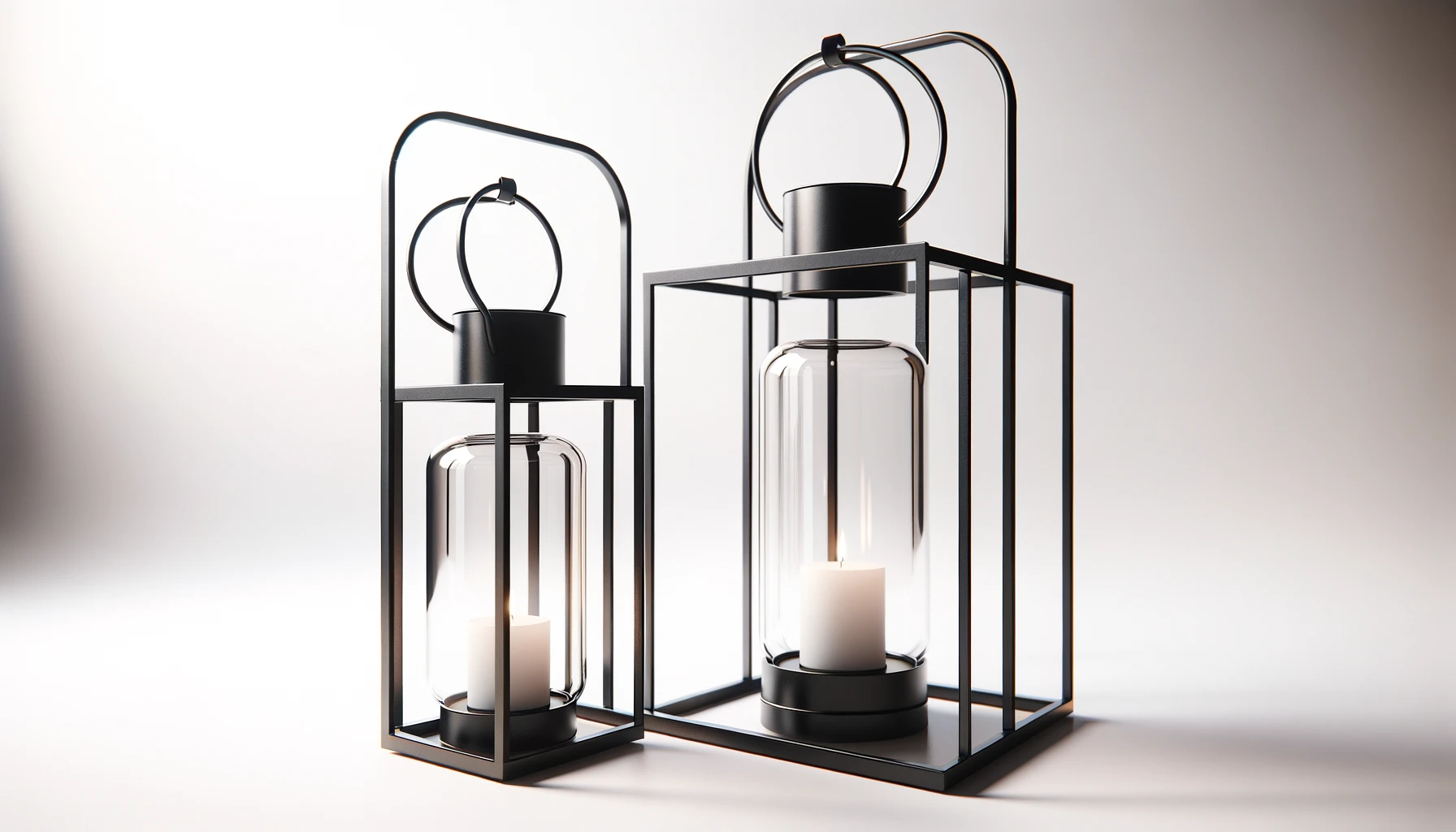 dall%c2%b7e-2024-02-11-19-11-46-create-a-16_9-image-of-two-modern-lanterns-with-a-minimalist-design-the-lanterns-should-have-a-sleek-black-metal-frame-with-a-rectangular-shape-and-5692506