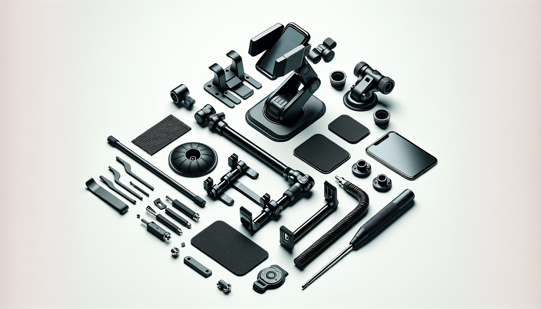 dall%c2%b7e-2024-02-12-13-47-24-a-high-quality-image-of-a-disassembled-mobile-holder-set-for-vehicles-the-set-includes-a-black-telescopic-arm-with-a-suction-cup-base-an-adjustable-5218733