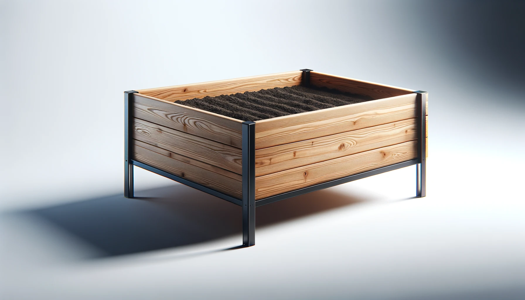 dall%c2%b7e-2024-02-12-17-51-51-create-a-16_9-image-of-a-modern-rectangular-raised-garden-bed-on-black-metallic-legs-the-garden-bed-should-have-a-natural-wood-finish-showing-wood-gr-1197081