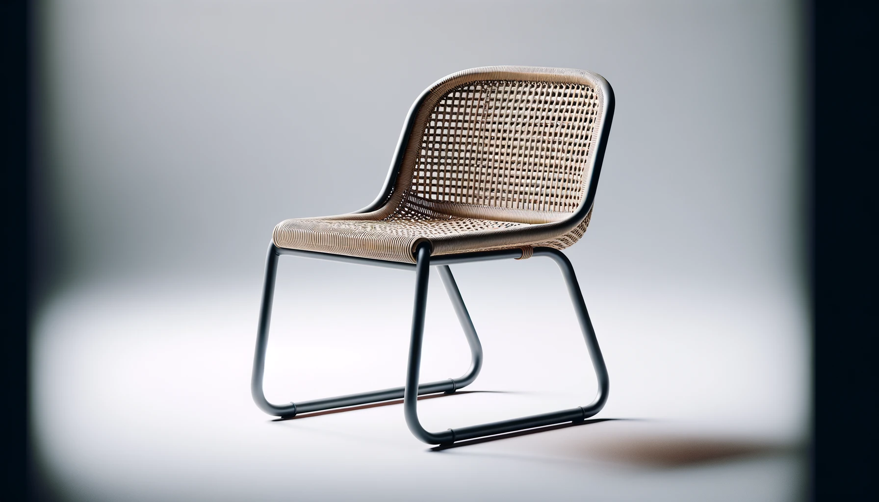 dall%c2%b7e-2024-02-12-22-34-14-a-modern-chair-with-a-woven-rattan-seat-and-backrest-showcasing-a-pattern-of-evenly-spaced-holes-the-chair-has-a-sleek-minimalist-design-with-a-cur-8830821