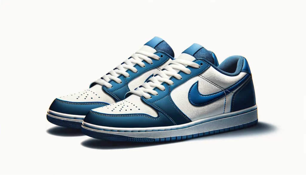 dall%c2%b7e-2024-02-13-02-51-05-create-an-image-of-a-pair-of-sneakers-with-a-classic-and-timeless-design-they-should-have-a-low-top-silhouette-with-a-smooth-white-base-and-navy-blue-4514453