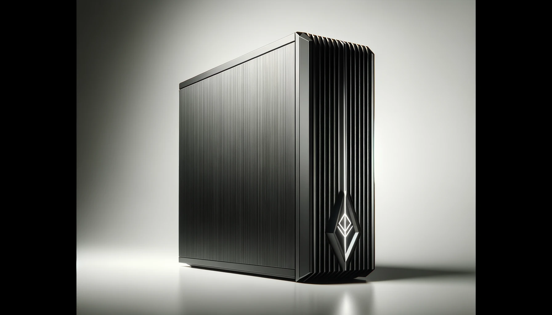 dall%c2%b7e-2024-02-13-07-57-16-image-of-a-modern-gaming-desktop-tower-on-a-white-background-the-tower-is-sleek-and-black-with-a-vertical-brushed-texture-on-the-front-panel-it-fea-4815851