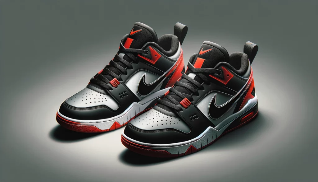 dall%c2%b7e-2024-02-13-19-24-05-generate-an-image-of-a-pair-of-sneakers-with-a-sporty-and-iconic-design-they-should-feature-a-low-top-silhouette-with-a-glossy-black-toe-box-that-ha-5001127