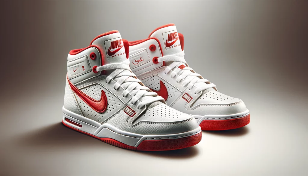 dall%c2%b7e-2024-02-13-20-13-01-create-an-image-of-a-pair-of-classic-low-top-basketball-sneakers-they-should-have-a-clean-white-leather-base-with-a-vibrant-red-swoosh-like-design-on-9689691