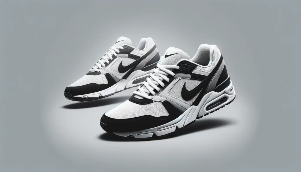 dall%c2%b7e-2024-02-13-20-56-50-create-an-image-of-a-pair-of-classic-running-shoes-with-a-timeless-design-the-shoes-should-have-a-white-mesh-base-for-breathability-with-black-suede-3427999