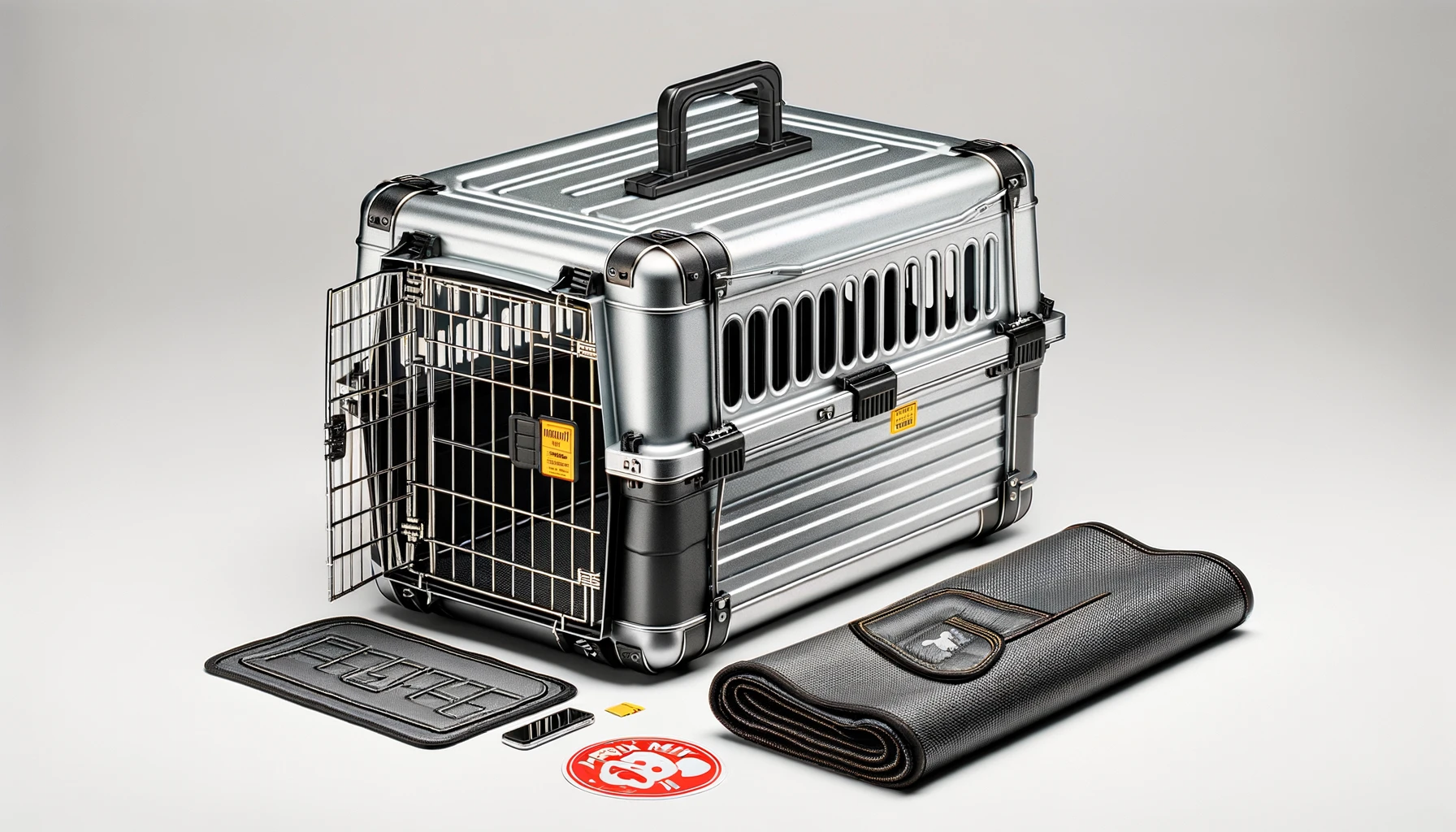 dall%c2%b7e-2024-02-14-07-46-47-a-professional-photo-of-a-silver-colored-collapsible-dog-crate-made-of-metal-and-plastic-the-crate-is-displayed-in-a-3_4-view-showcasing-its-front-an-4303713