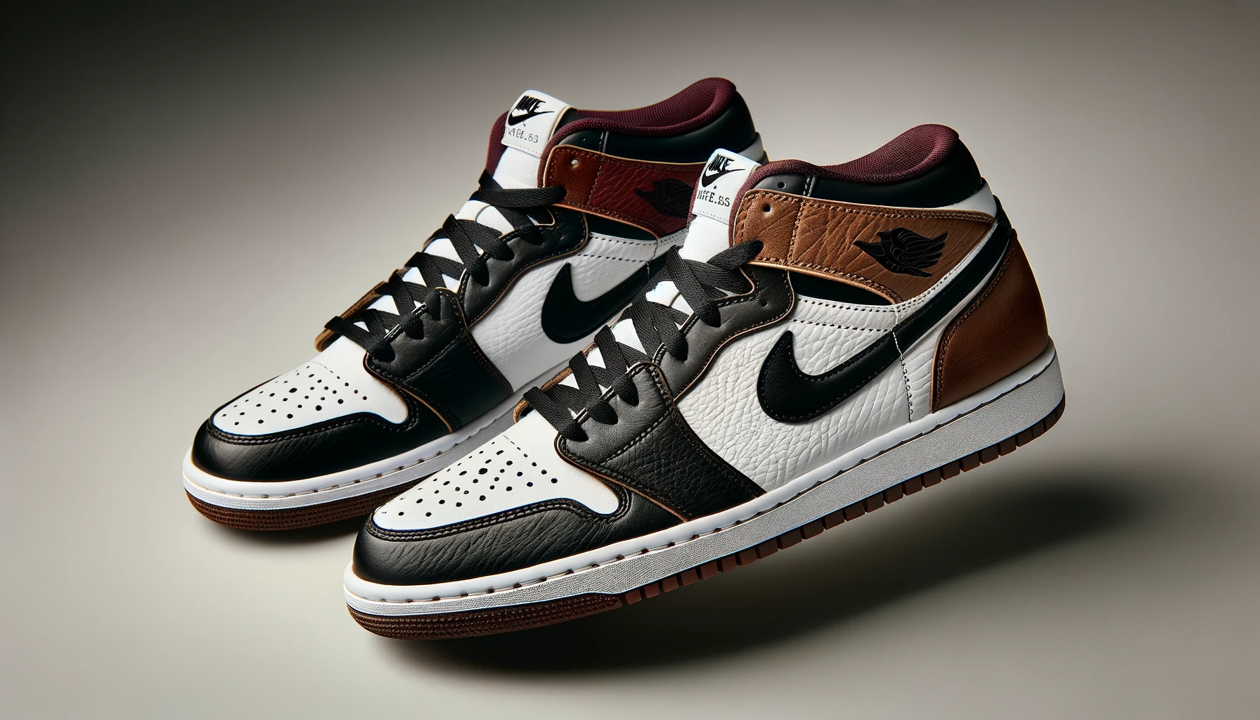 dall%c2%b7e-2024-02-14-13-47-30-a-classic-low-top-sneaker-with-a-stylish-color-palette-featuring-black-white-brown-and-maroon-the-shoe-has-a-white-leather-base-with-black-leathe-1499231