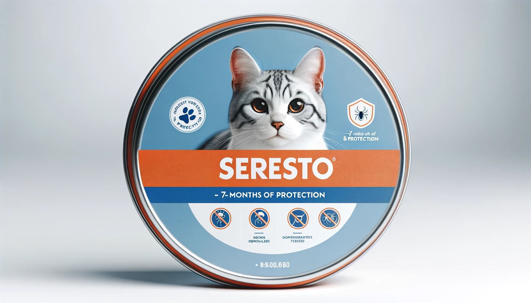 dall%c2%b7e-2024-02-14-15-08-26-create-a-wide-16_9-ratio-fullhd-image-of-a-round-tin-package-for-a-cat-flea-collar-on-a-plain-white-background-the-tin-should-have-a-white-base-with-7710570