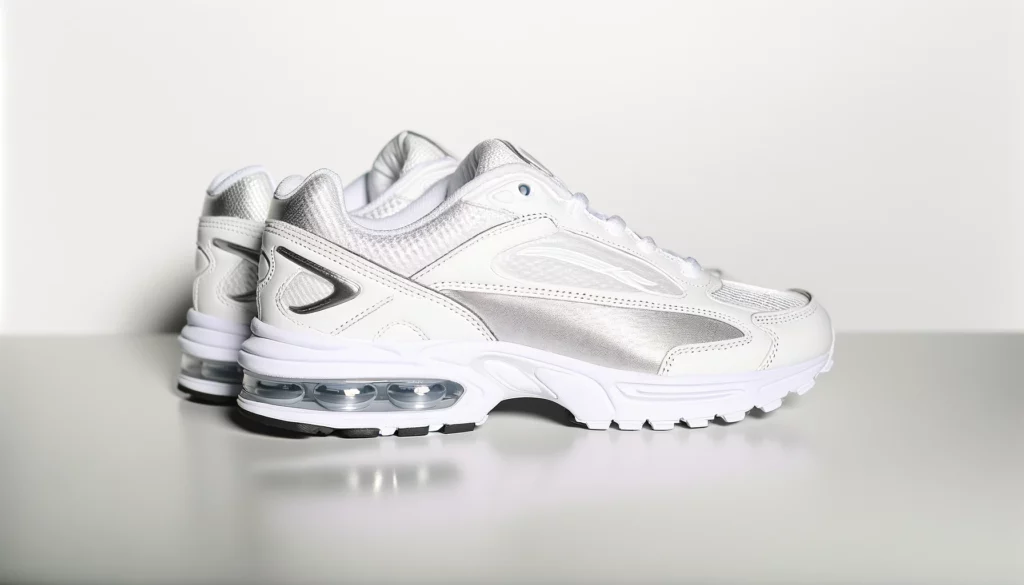 dall%c2%b7e-2024-02-15-03-13-07-generate-an-image-of-a-pair-of-classic-white-running-shoes-with-visible-air-cushioning-units-in-the-sole-the-shoes-should-have-a-sleek-timeless-desi-1319515
