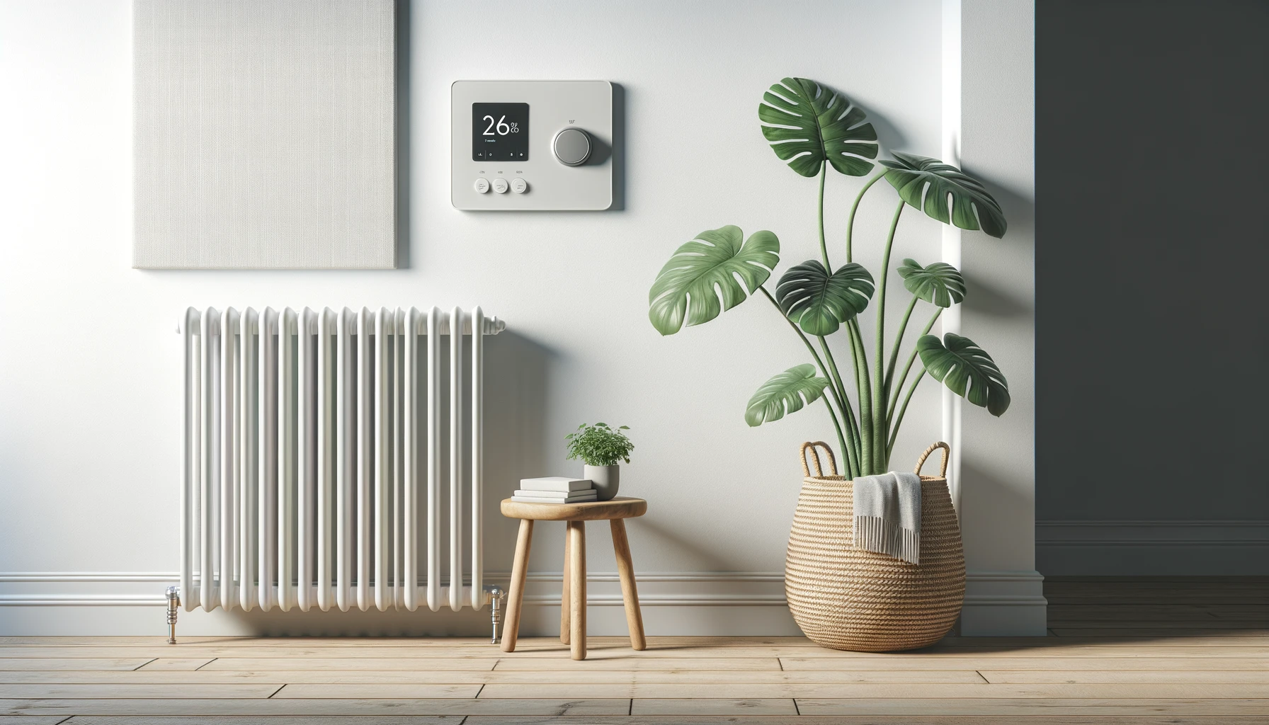 dall%c2%b7e-2024-02-15-08-42-45-create-a-wide-16_9-image-of-a-minimalist-home-interior-scene-the-scene-should-include-a-white-radiator-attached-to-a-white-wall-on-the-right-side-of-6742381