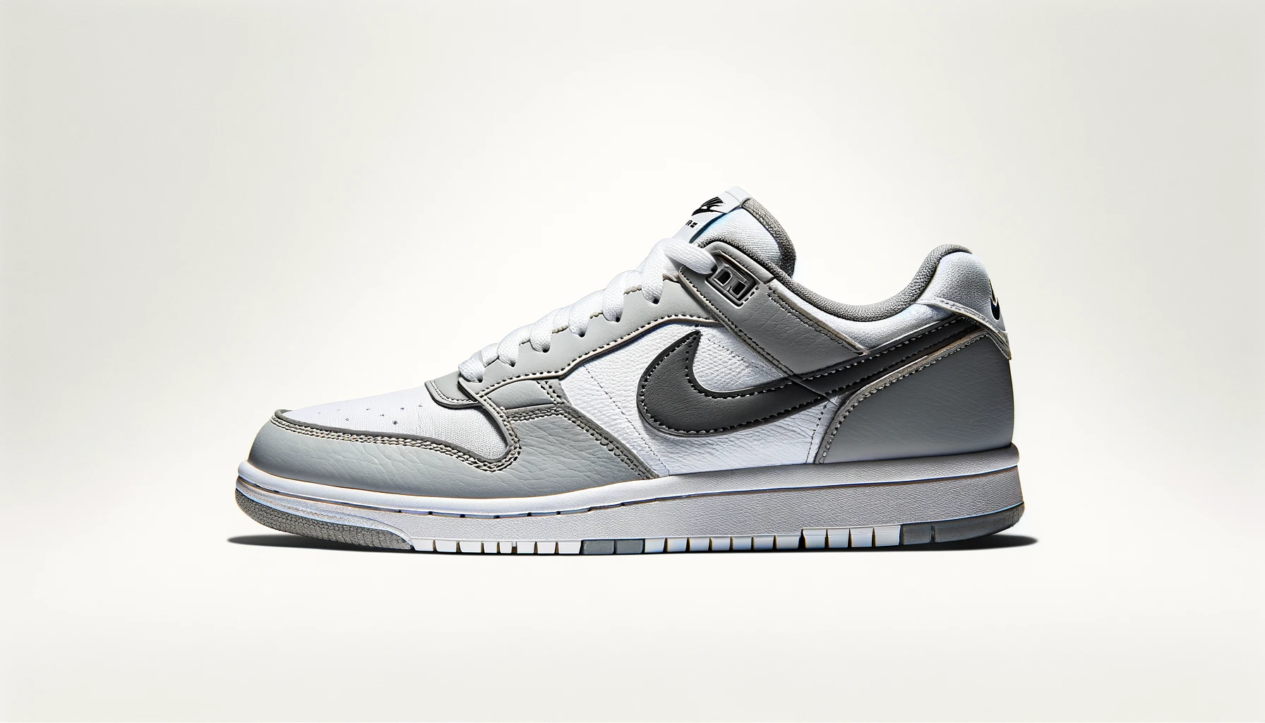 dall%c2%b7e-2024-02-15-13-31-31-a-classic-sneaker-with-a-timeless-design-featuring-a-two-tone-color-scheme-with-grey-and-white-the-shoe-has-a-white-leather-base-with-grey-leather-o-5999000