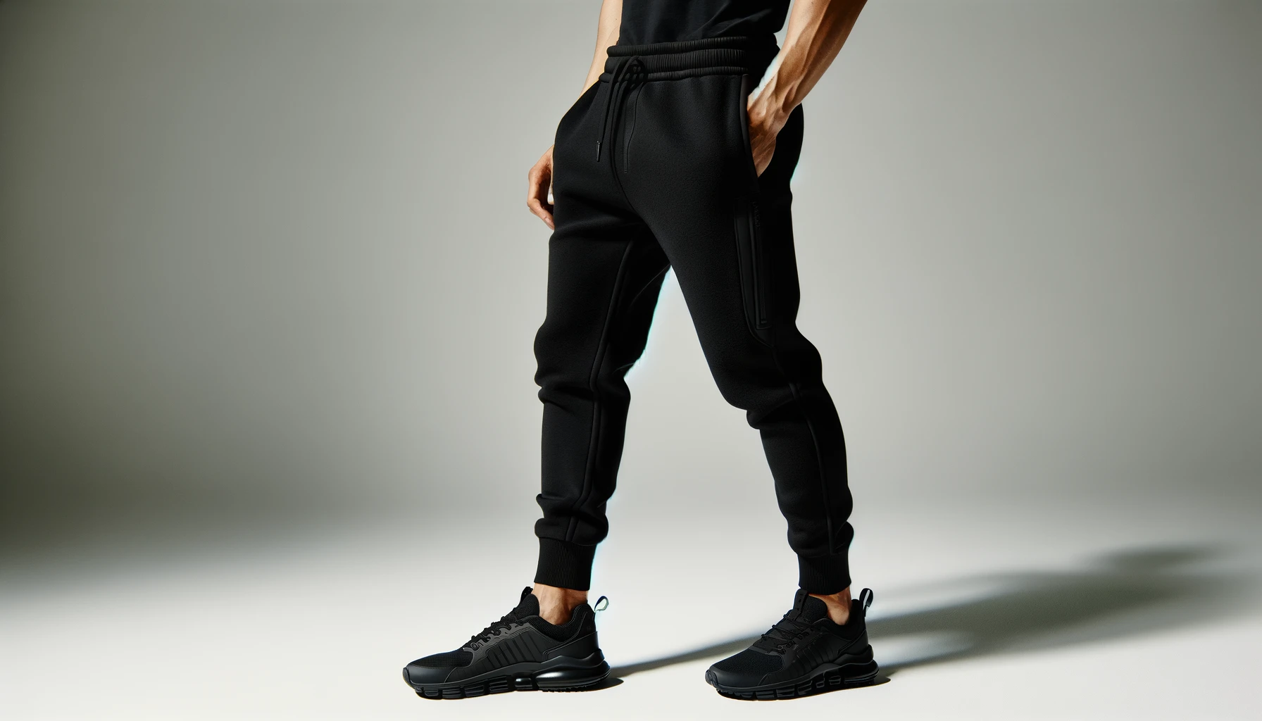 dall%c2%b7e-2024-02-15-14-43-54-a-portrait-of-a-model-wearing-black-sportswear-the-outfit-includes-black-tech-fleece-joggers-with-a-tailored-fit-ribbed-cuffs-and-a-distinctive-tap-5919221
