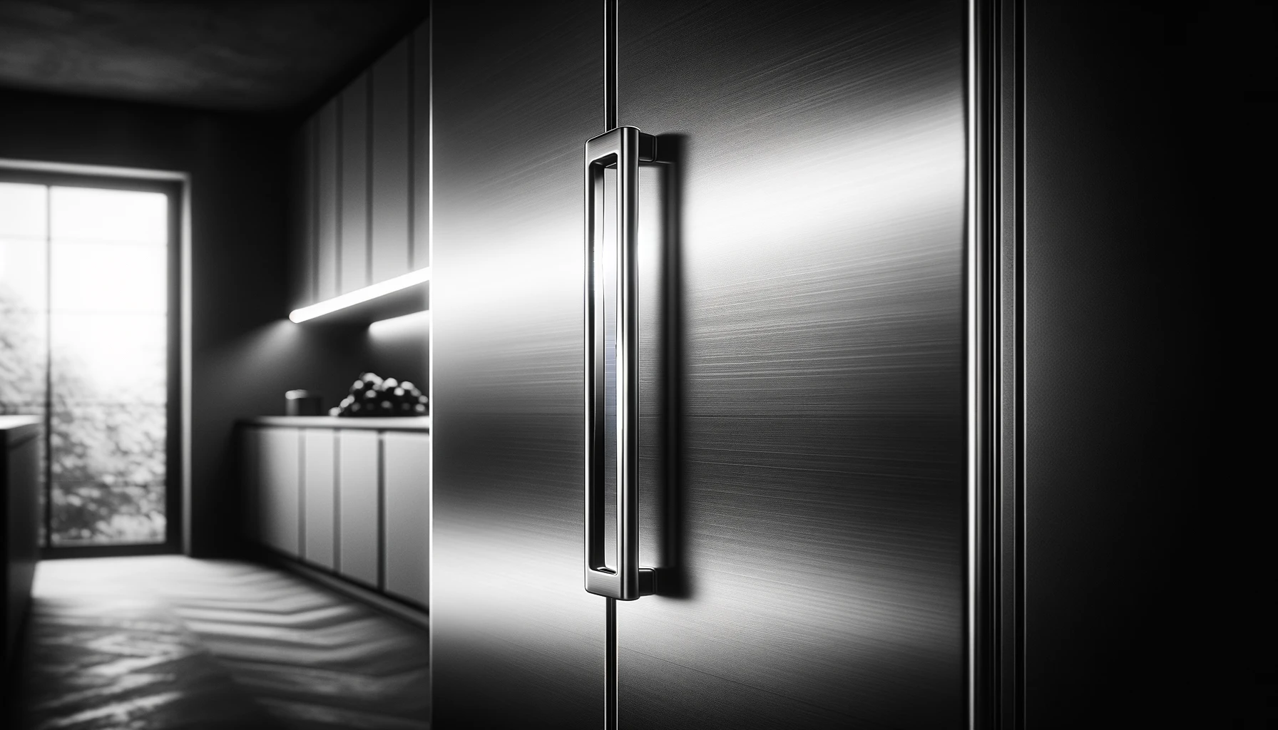 dall%c2%b7e-2024-02-15-14-57-32-an-artistic-black-and-white-photograph-of-a-modern-refrigerator-the-image-is-a-close-up-of-the-fridge-door-handle-emphasizing-its-sleek-stainless-s-1726952