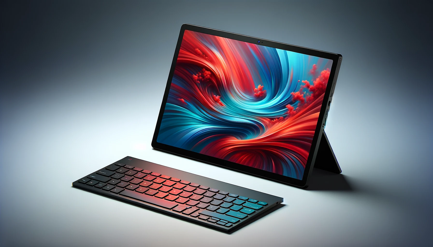 dall%c2%b7e-2024-02-15-15-20-35-a-modern-tablet-with-a-vibrant-display-and-a-detachable-keyboard-both-in-a-horizontal-layout-the-tablet-screen-shows-a-dynamic-abstract-wallpaper-wi-5422505