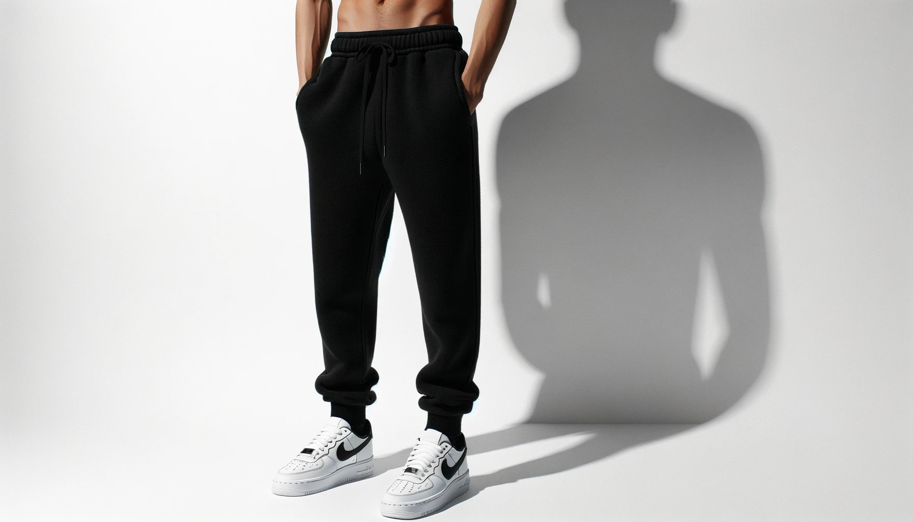 dall%c2%b7e-2024-02-15-17-30-20-a-full-body-portrait-of-a-model-wearing-black-fleece-joggers-and-white-low-top-sneakers-the-joggers-have-a-relaxed-fit-with-a-slightly-tapered-leg-a-8712983