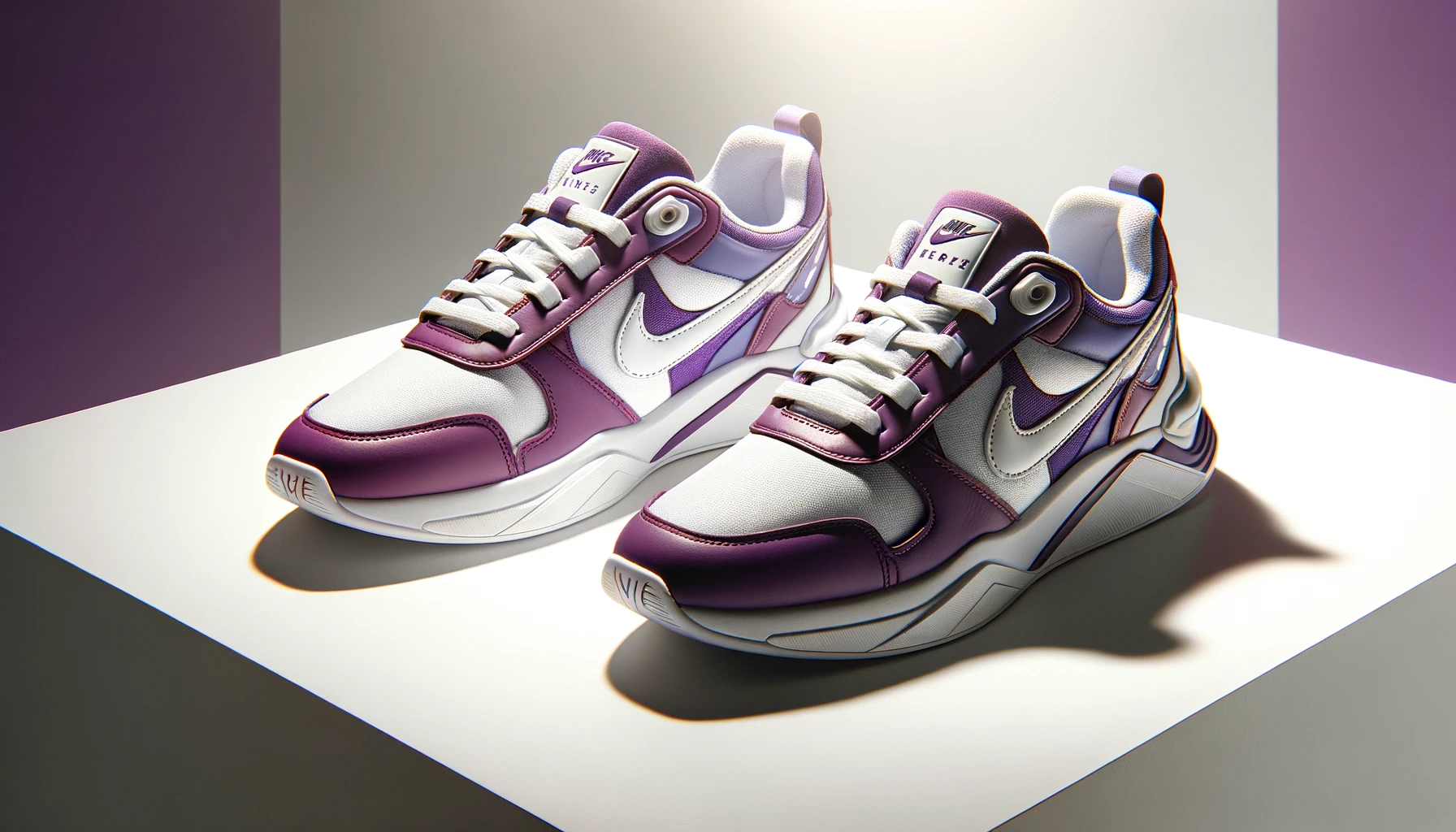 dall%c2%b7e-2024-02-16-04-12-25-a-pair-of-stylish-sneakers-with-a-combination-of-vibrant-purple-leather-and-white-accents-the-design-includes-a-white-swoosh-logo-on-the-side-and-mat-2401758