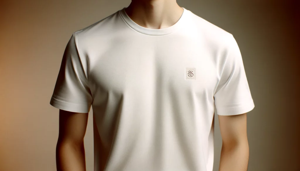 dall%c2%b7e-2024-02-16-04-17-28-a-plain-white-t-shirt-with-a-small-stylized-logo-printed-in-the-upper-left-chest-area-the-t-shirt-has-a-classic-fit-with-a-round-neckline-and-short-3982036
