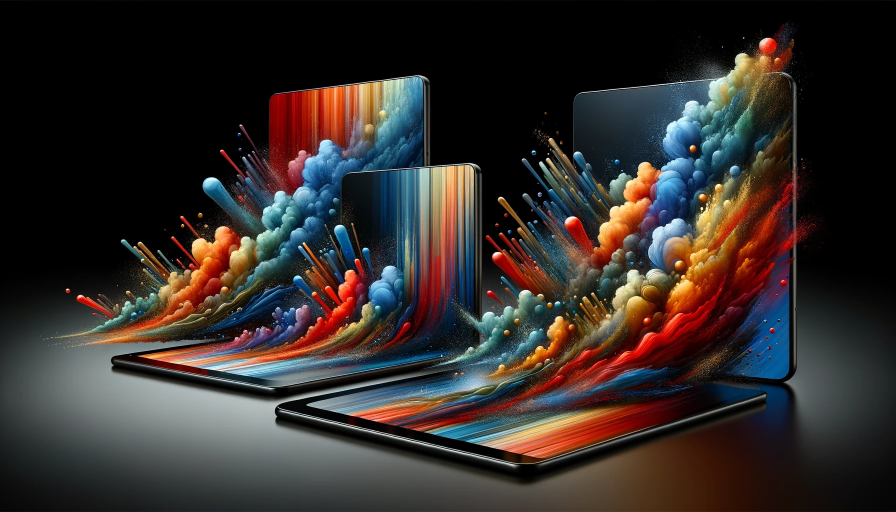 dall%c2%b7e-2024-02-16-09-59-30-an-artistic-wide-image-showing-a-progression-of-three-tablets-increasing-in-size-from-left-to-right-each-tablet-displays-a-vibrant-abstract-splash-o-1346072
